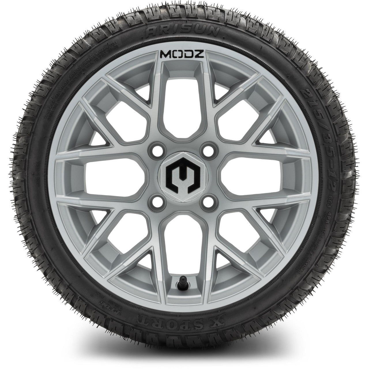 MODZ® 12" Matrix Silver - LowPro Tires and Wheels Combo