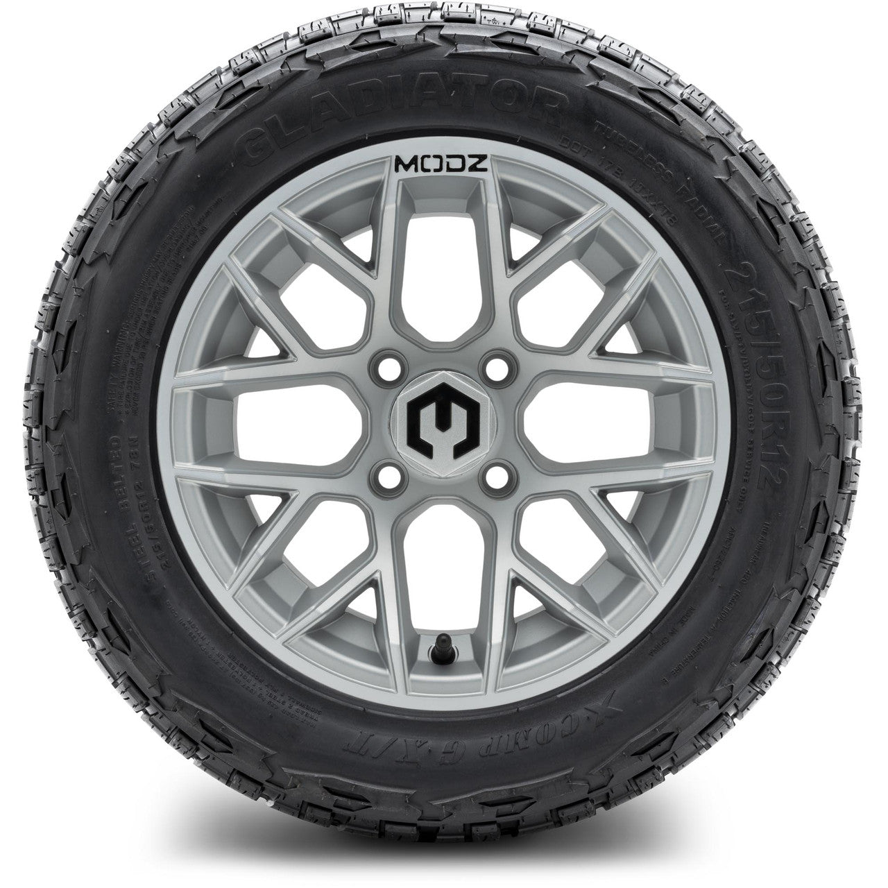 MODZ® 12" Matrix Silver - Lifted Tires and Wheels Combo