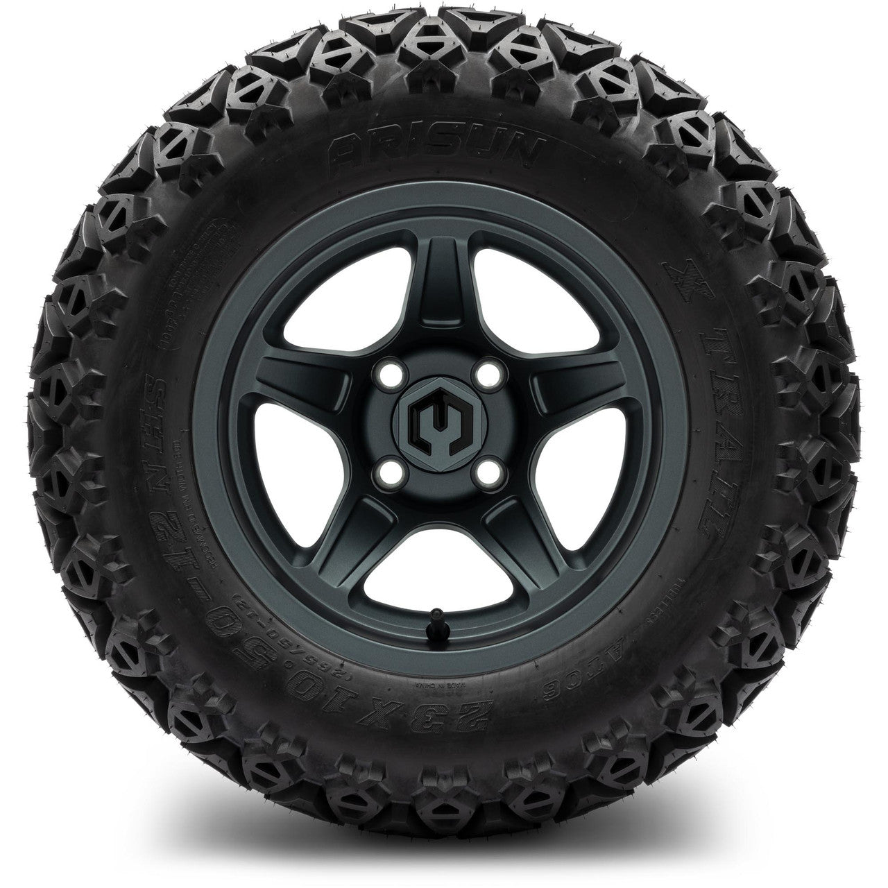 MODZ® 12" Drift Gunmetal - Lifted Tires and Wheels Combo