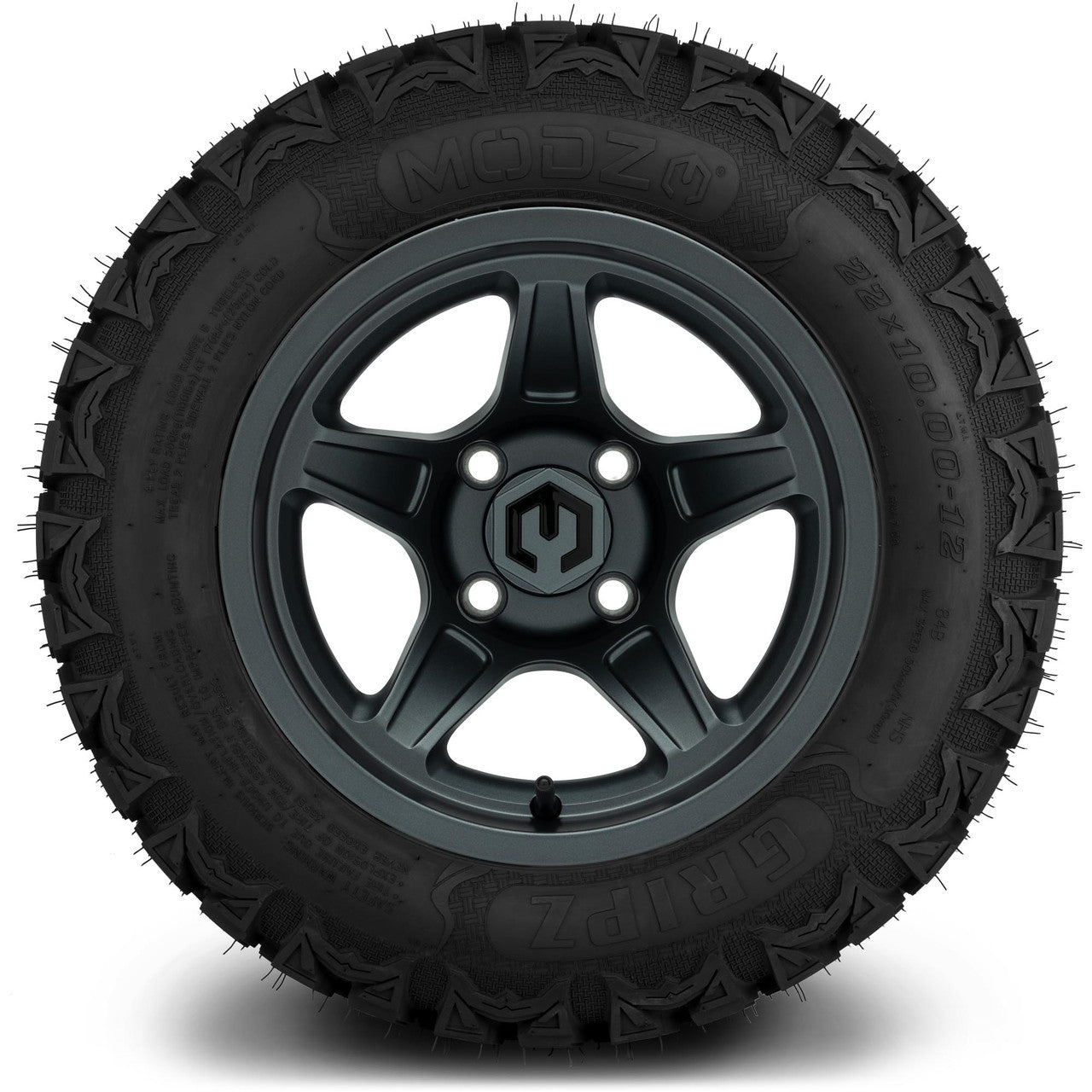 MODZ® 12" Drift Gunmetal - Lifted Tires and Wheels Combo