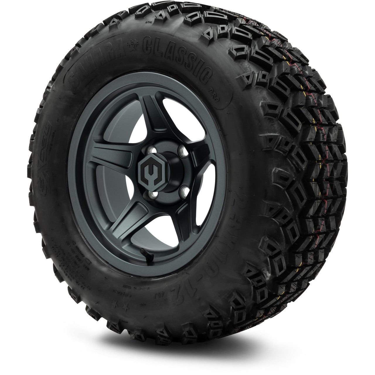 MODZ® 12" Drift Gunmetal - Lifted Tires and Wheels Combo