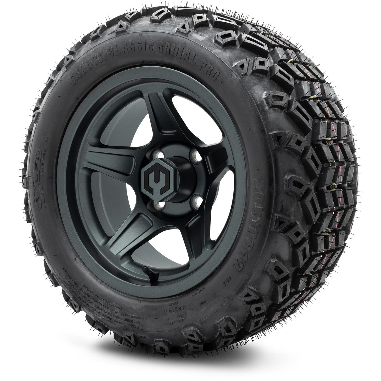 MODZ® 12" Drift Gunmetal - Lifted Tires and Wheels Combo