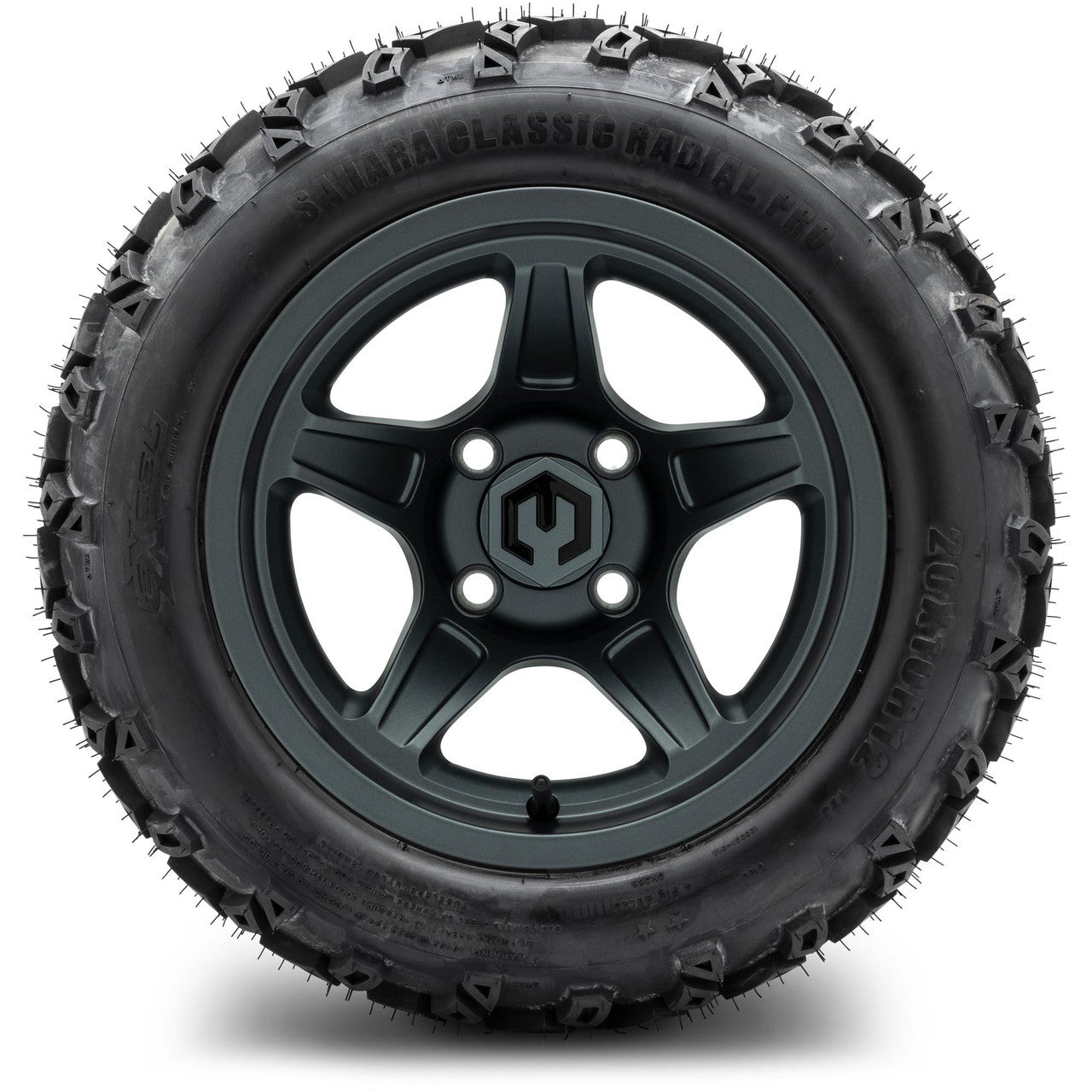 MODZ® 12" Drift Gunmetal - Lifted Tires and Wheels Combo