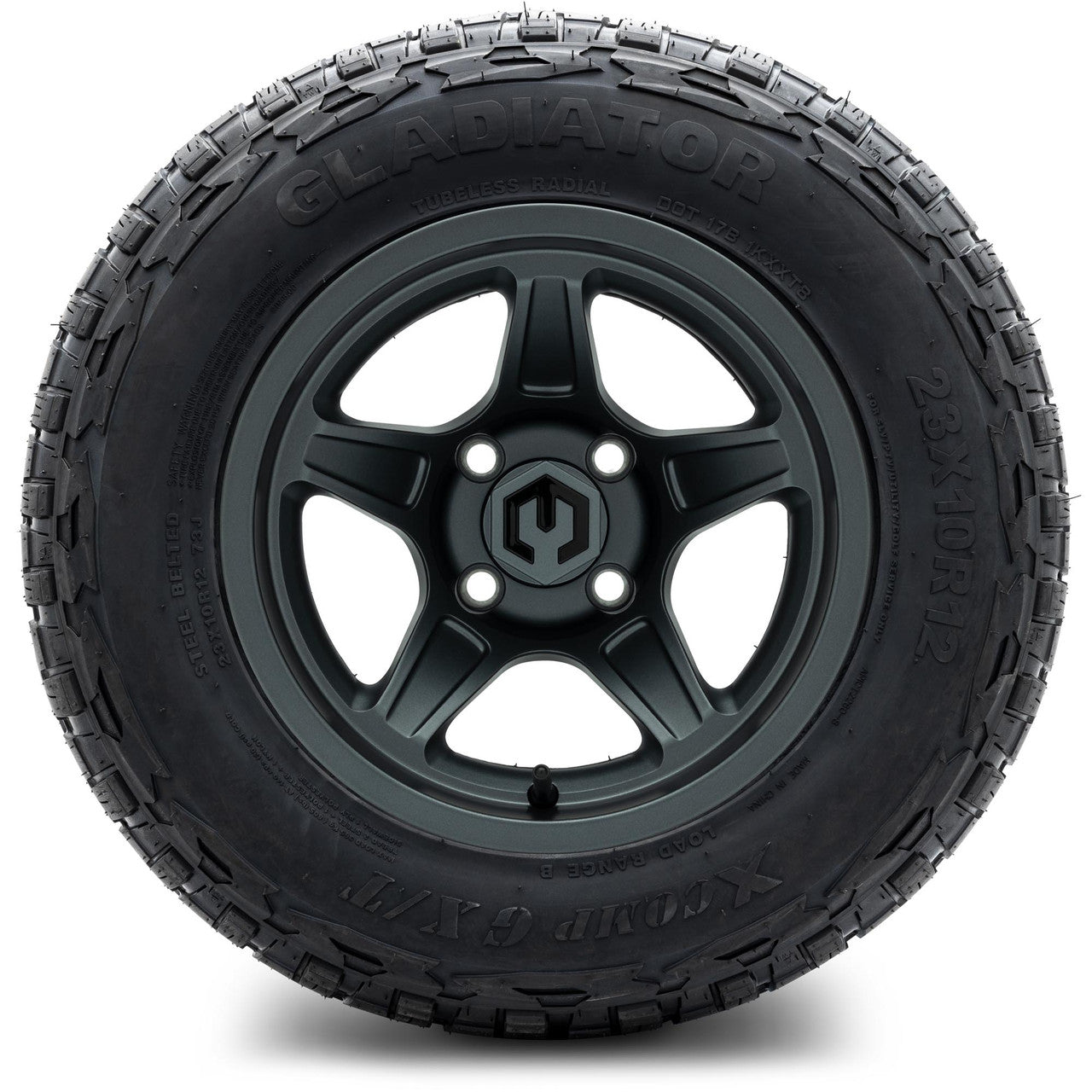 MODZ® 12" Drift Gunmetal - Lifted Tires and Wheels Combo