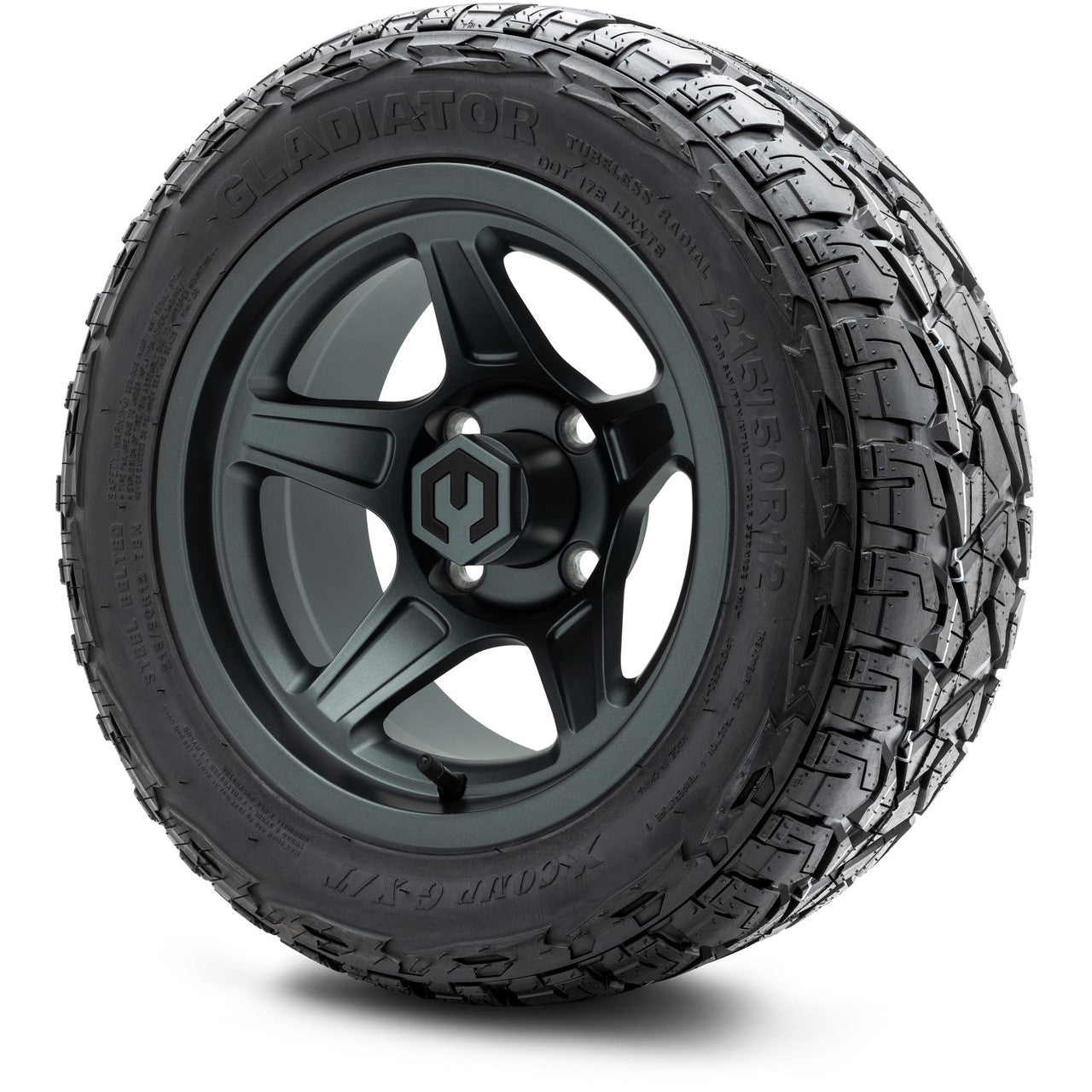 MODZ® 12" Drift Gunmetal - Lifted Tires and Wheels Combo