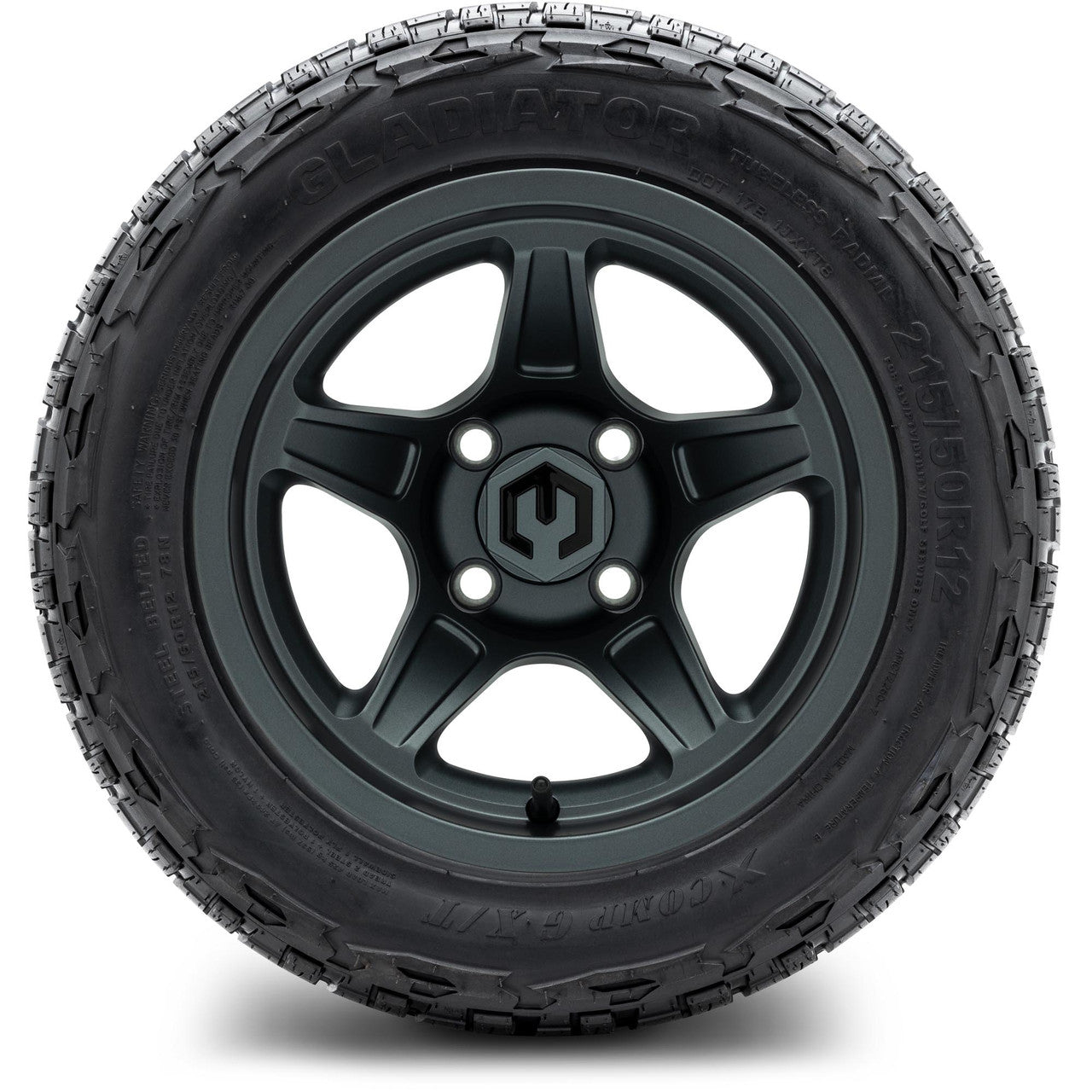MODZ® 12" Drift Gunmetal - Lifted Tires and Wheels Combo
