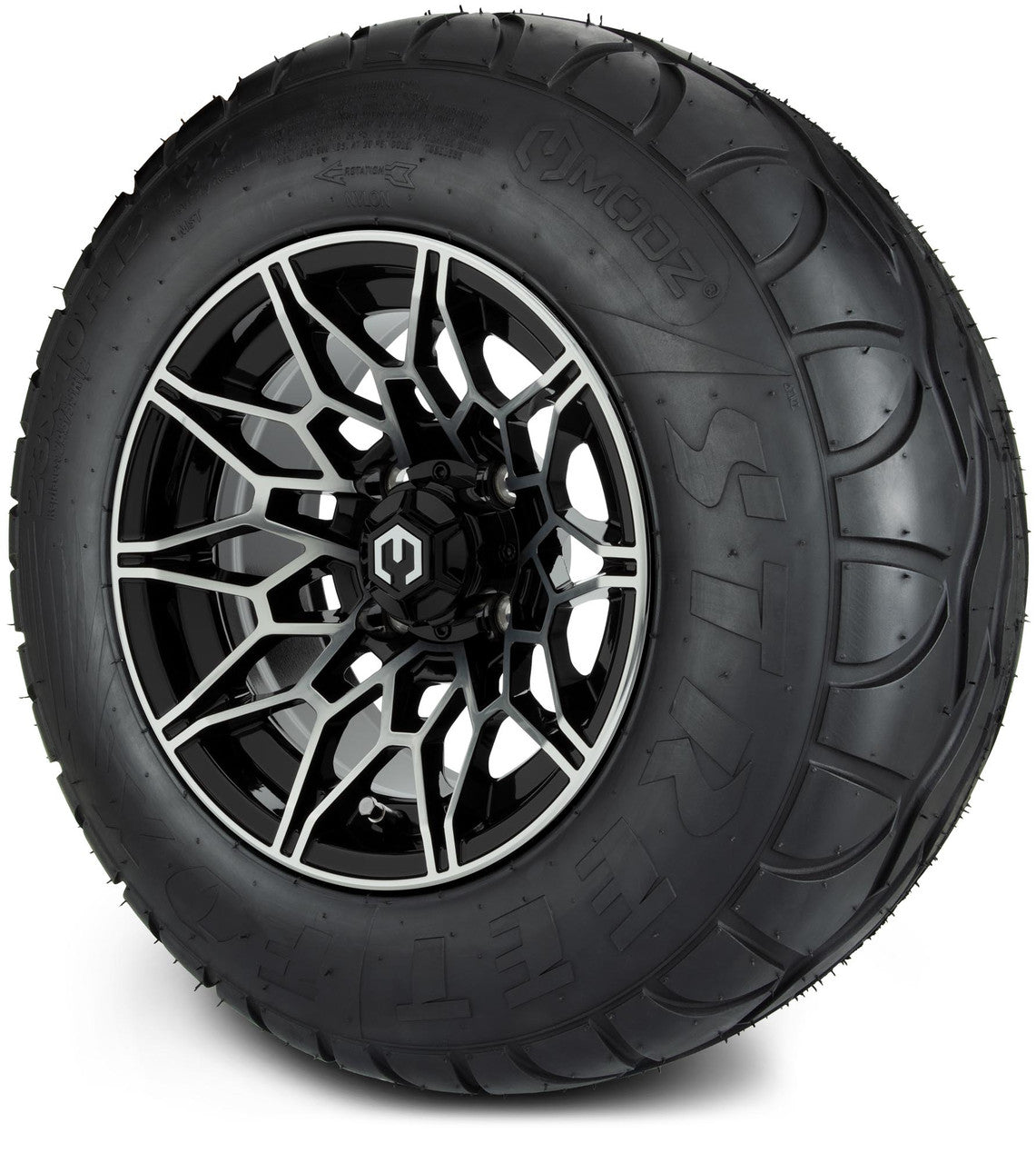 MODZ® 12" Galaxy Machined Black - Lifted Tires and Wheels Combo