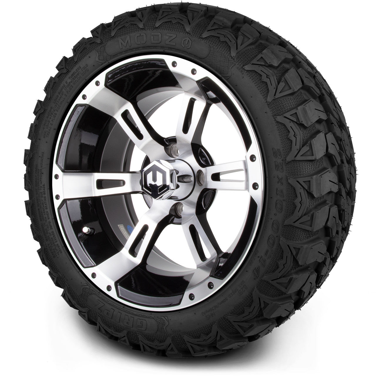 MODZ® 14" Ambush Machined Black - Lifted Tires and Wheels Combo
