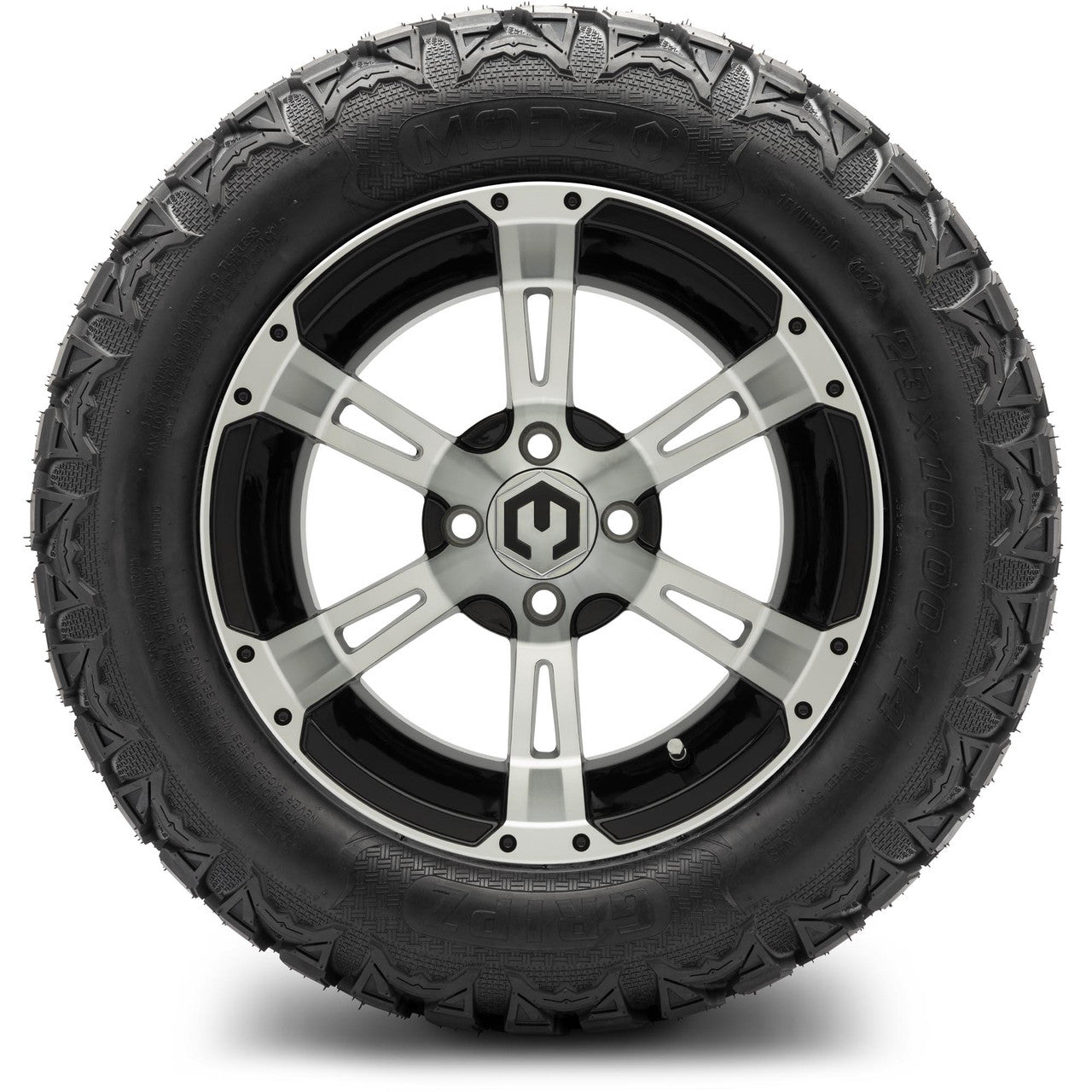 MODZ® 14" Ambush Machined Black - Lifted Tires and Wheels Combo