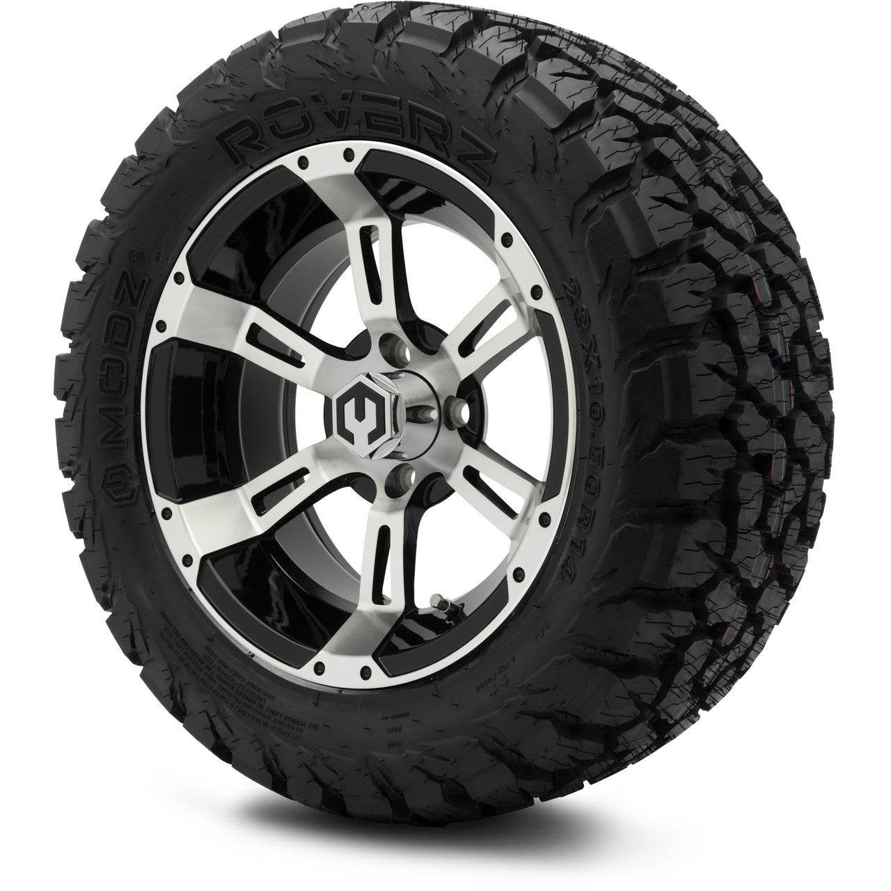 MODZ® 14" Ambush Machined Black - Lifted Tires and Wheels Combo