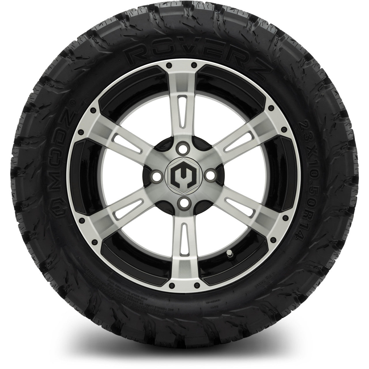 MODZ® 14" Ambush Machined Black - Lifted Tires and Wheels Combo