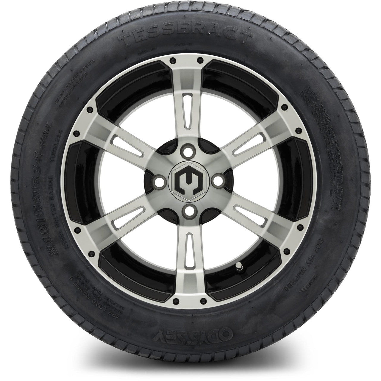 MODZ® 14" Ambush Machined Black - Lifted Tires and Wheels Combo