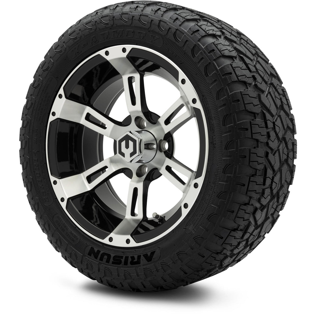 MODZ® 14" Ambush Machined Black - Lifted Tires and Wheels Combo