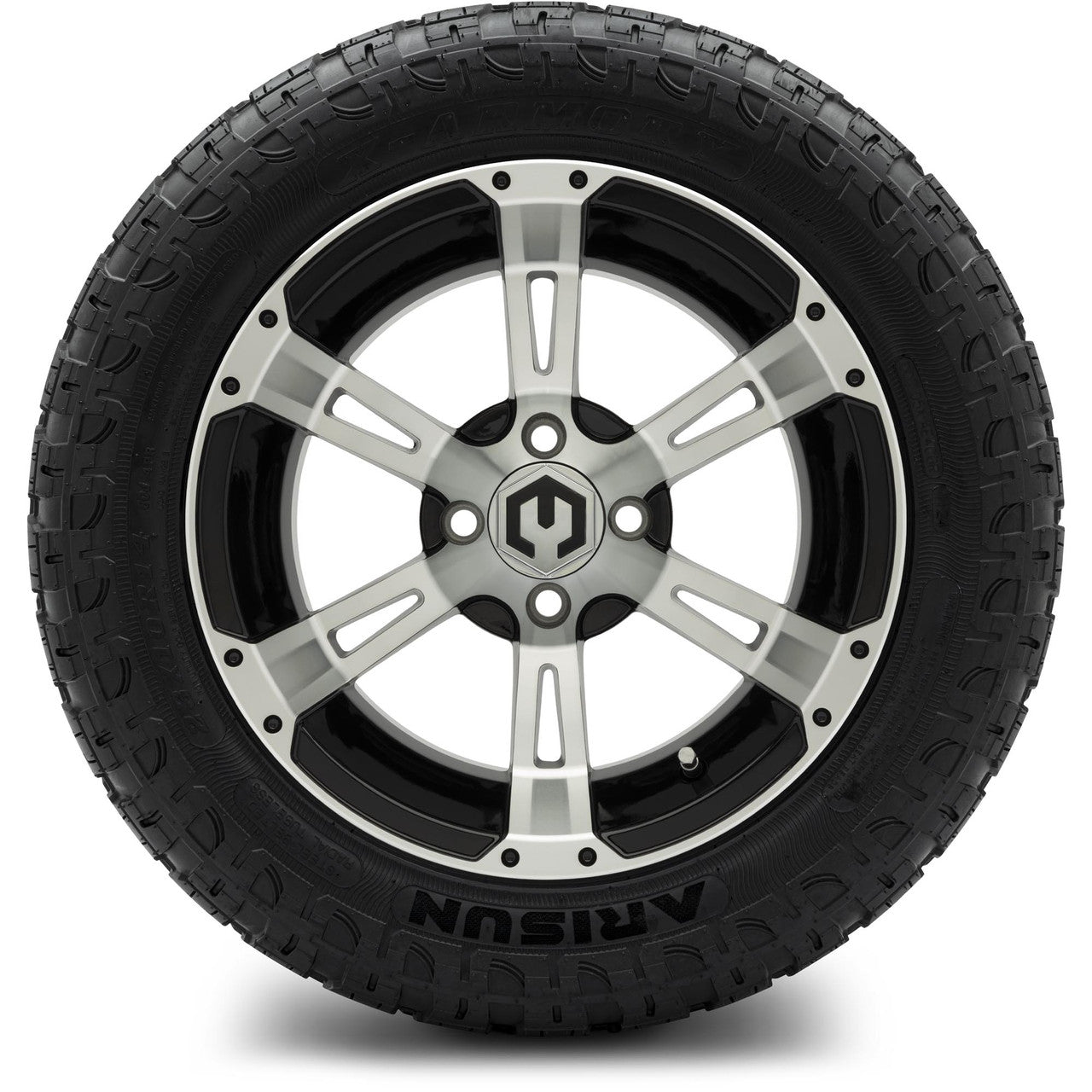 MODZ® 14" Ambush Machined Black - Lifted Tires and Wheels Combo