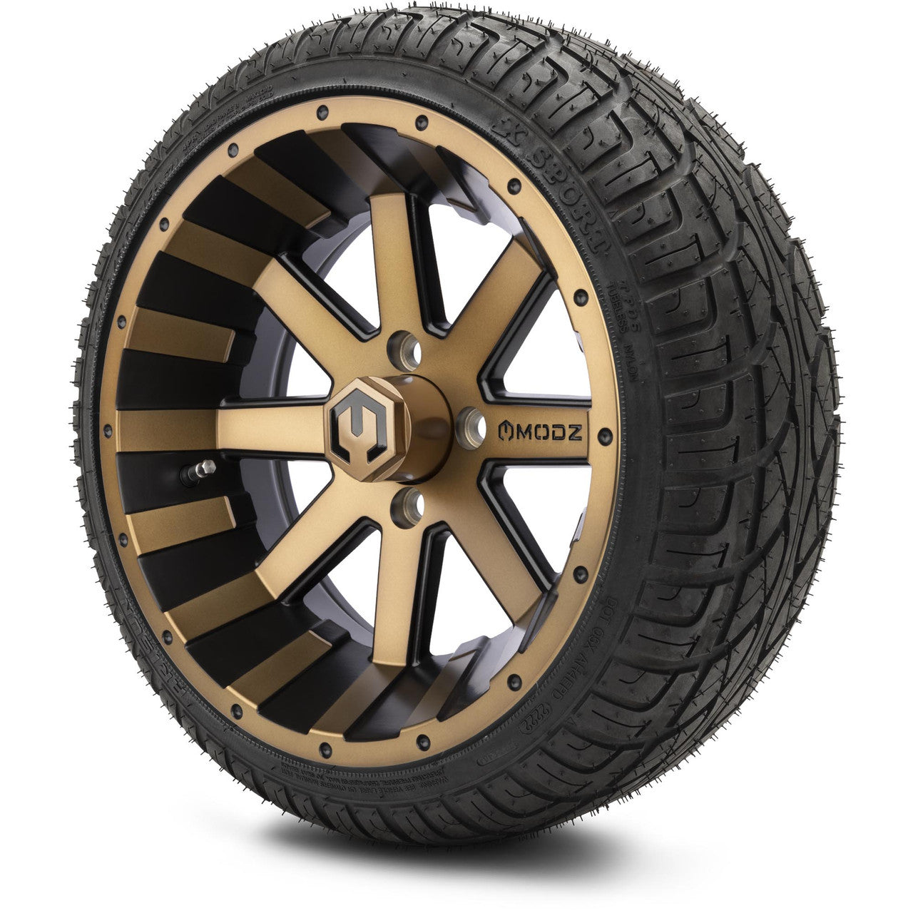 MODZ® 14" Assault Matte Bronze - LowPro Street Tire and Wheels Combo
