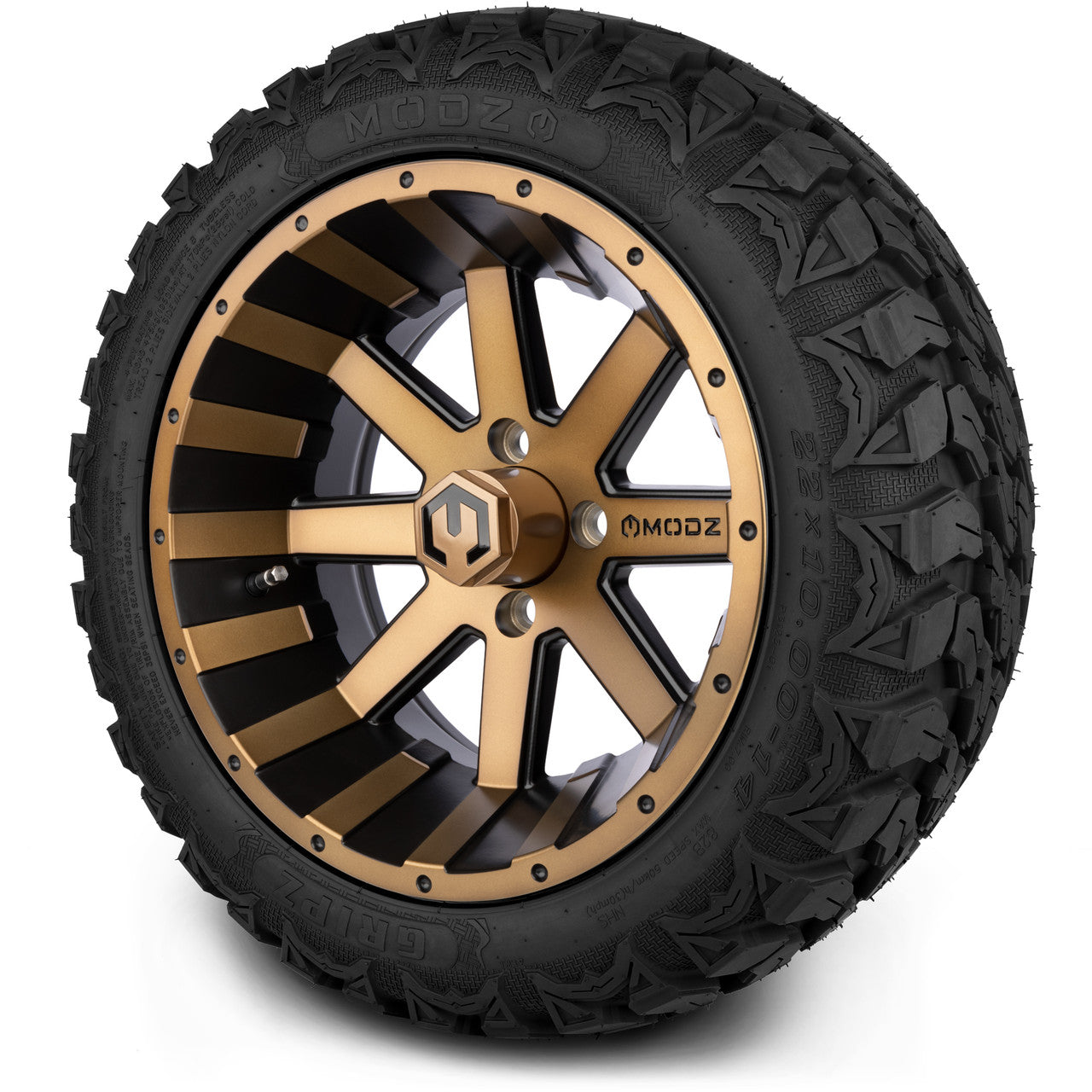 MODZ® 14" Assault Matte Bronze - Lifted Tires and Wheels Combo