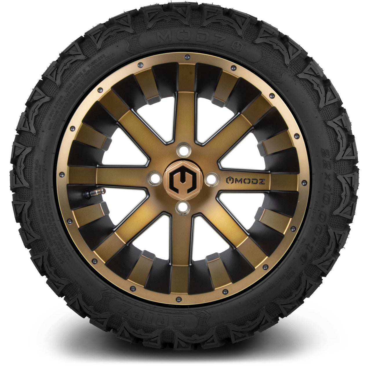 MODZ® 14" Assault Matte Bronze - Lifted Tires and Wheels Combo