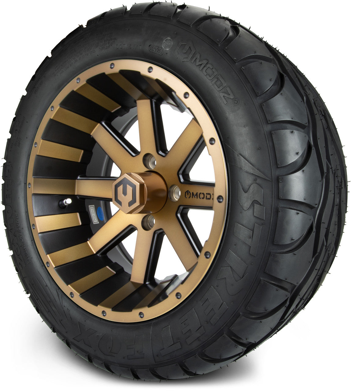 MODZ® 14" Assault Matte Bronze - Lifted Tires and Wheels Combo