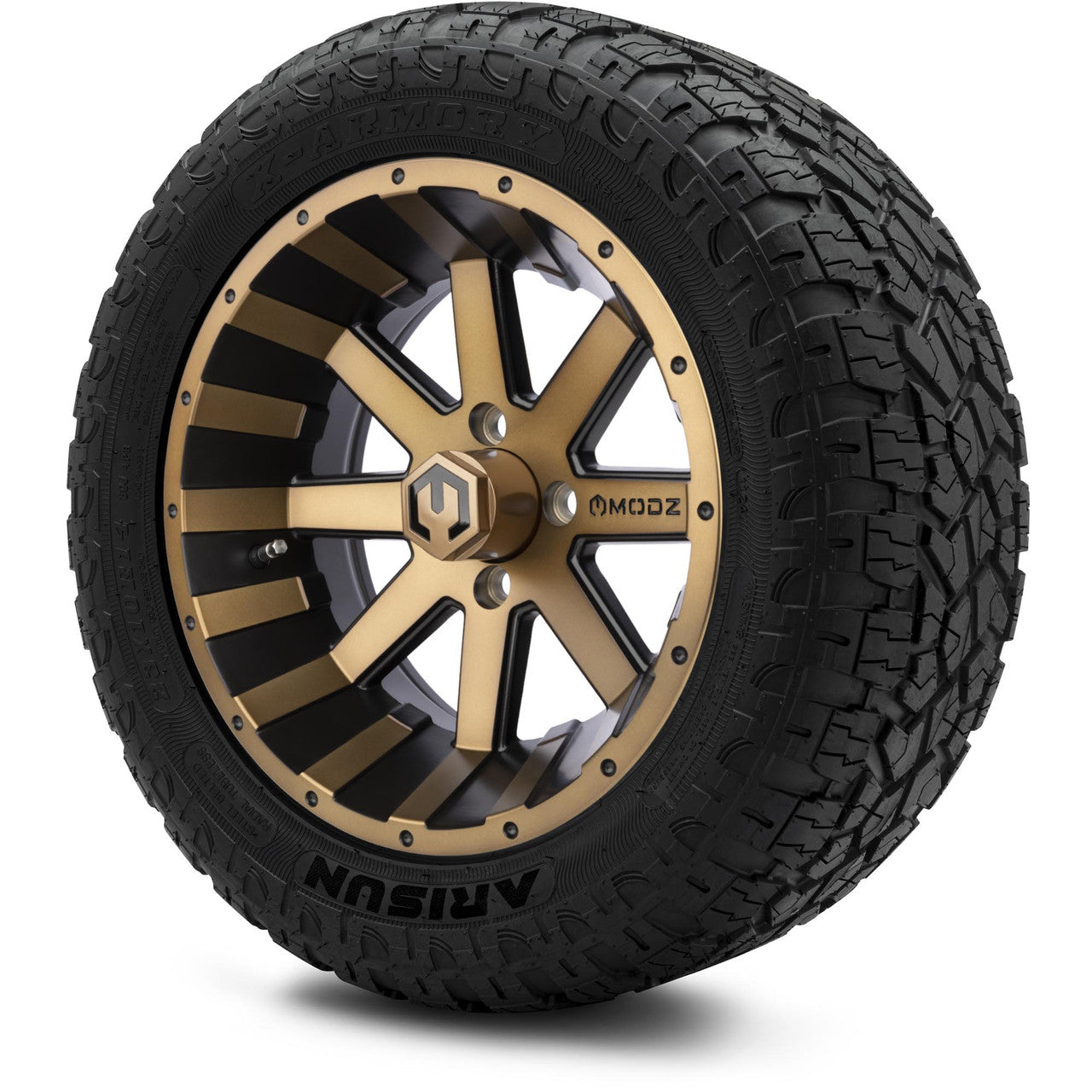 MODZ® 14" Assault Matte Bronze - Lifted Tires and Wheels Combo
