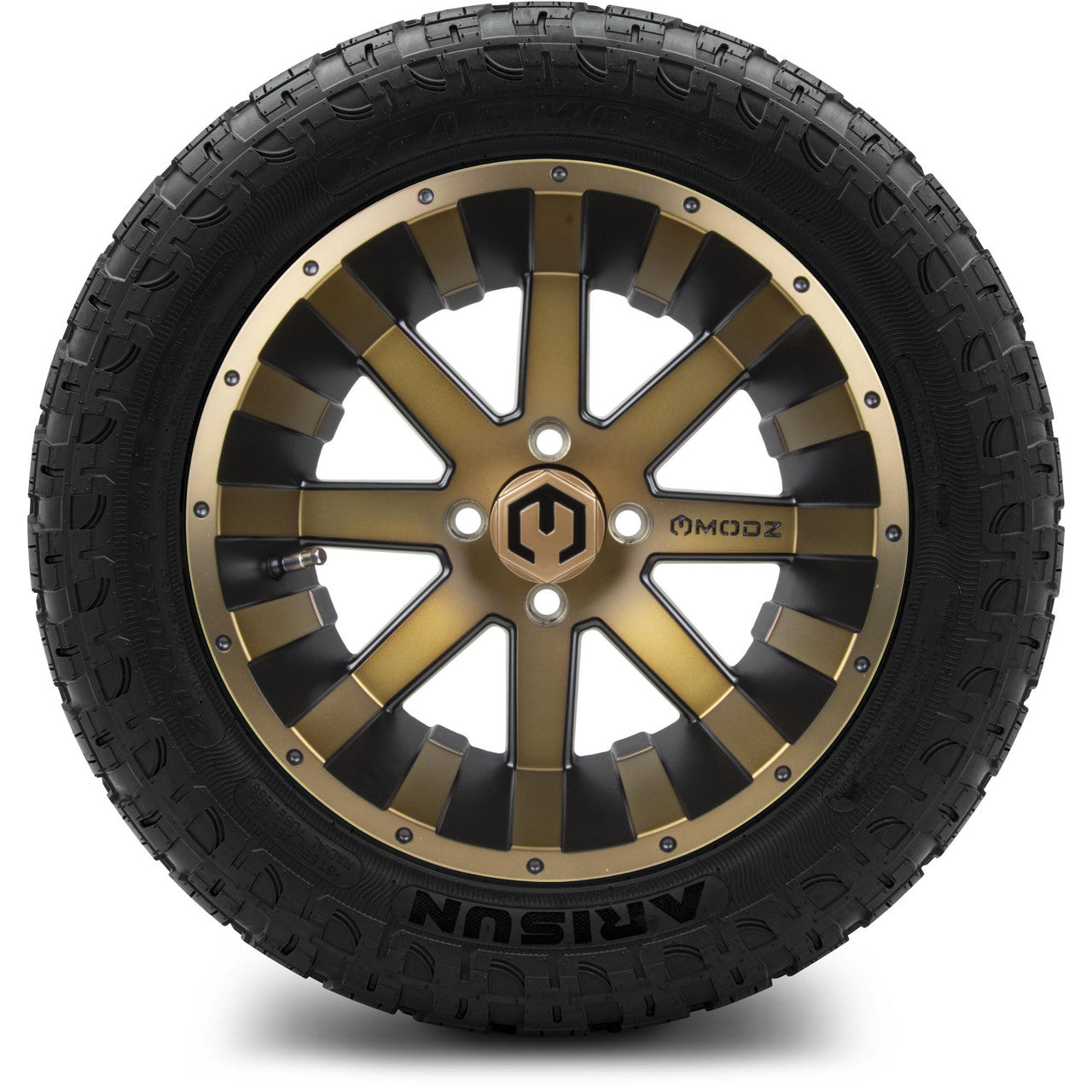 MODZ® 14" Assault Matte Bronze - Lifted Tires and Wheels Combo