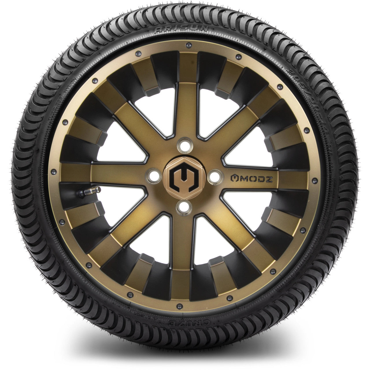 MODZ® 14" Assault Matte Bronze - LowPro Street Tire and Wheels Combo