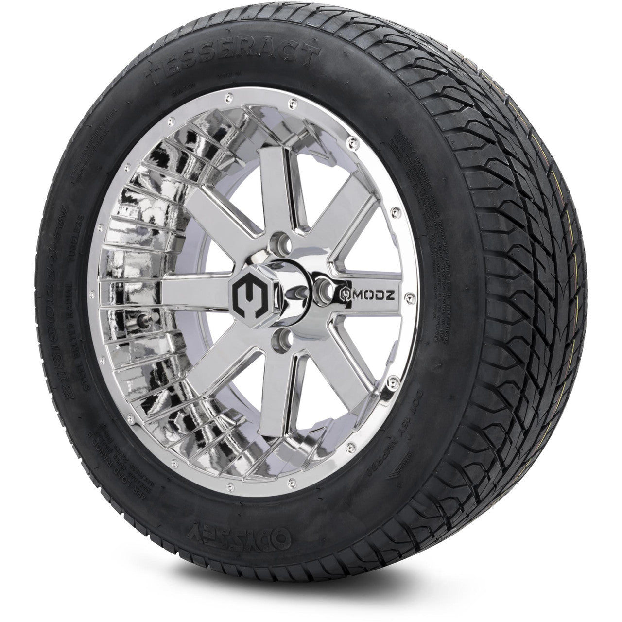 MODZ® 14" Assault Chrome - Lifted Tires and Wheels Combo