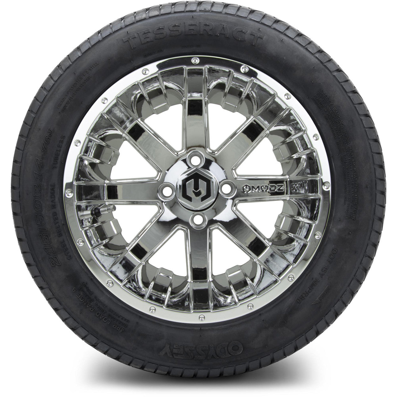 MODZ® 14" Assault Chrome - Lifted Tires and Wheels Combo