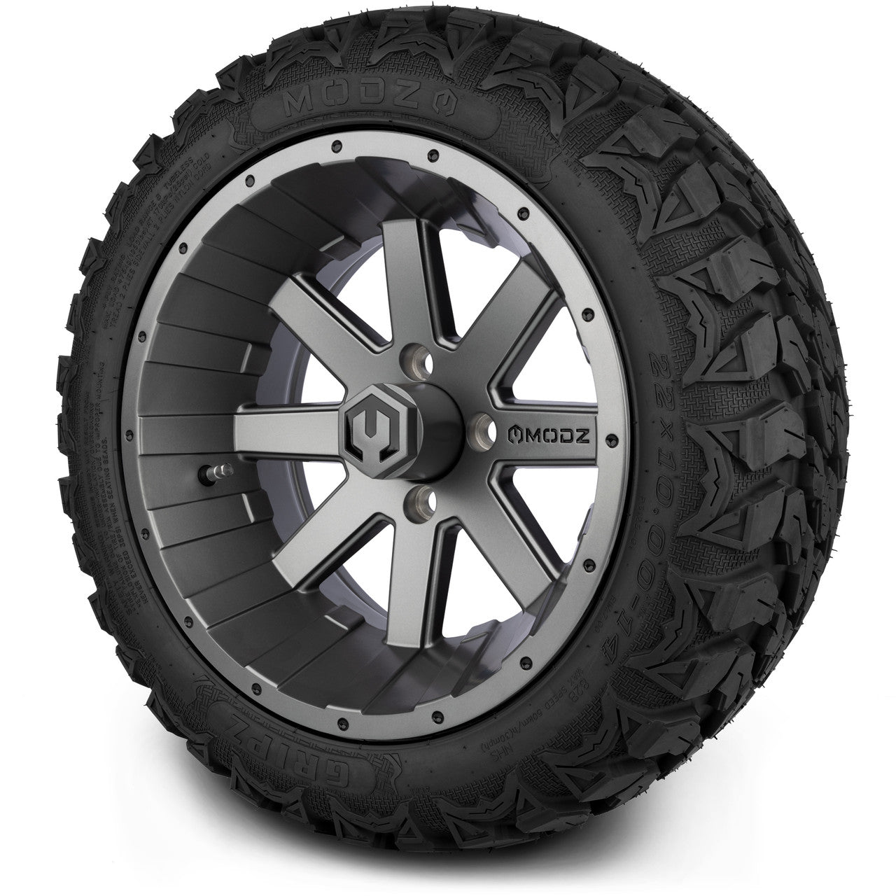 MODZ® 14" Assault Gunmetal - Lifted Tires and Wheels Combo