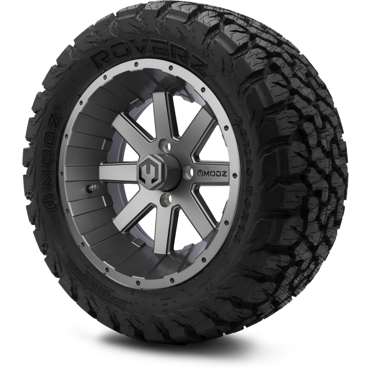 MODZ® 14" Assault Gunmetal - Lifted Tires and Wheels Combo