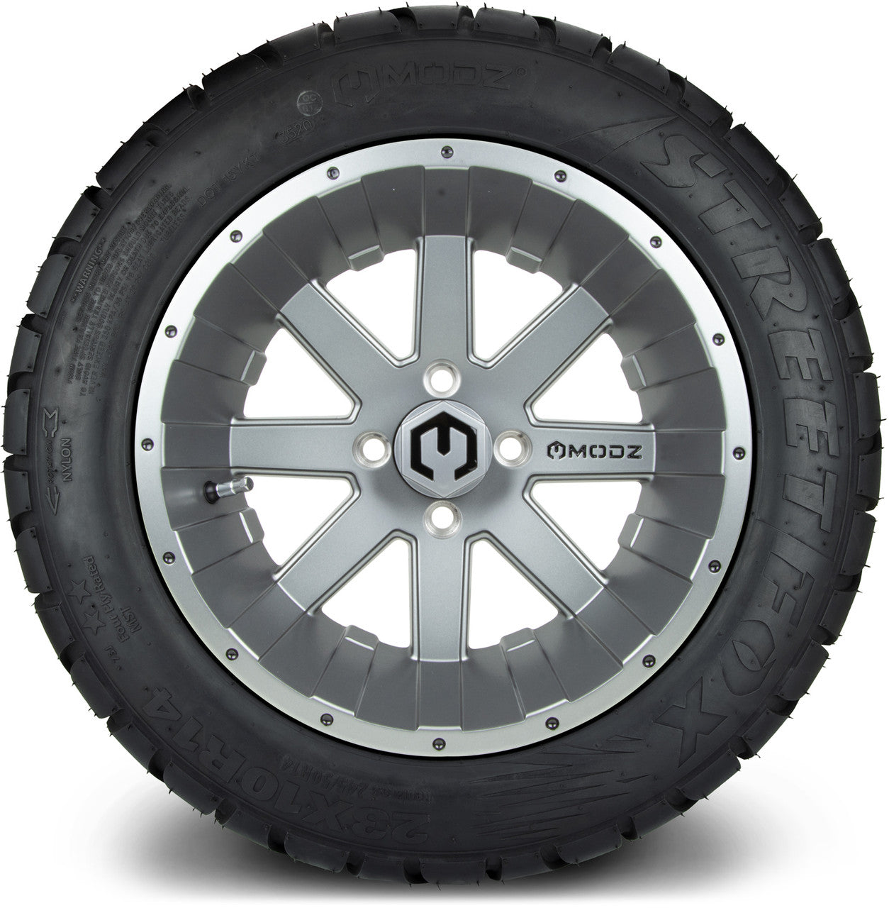 MODZ® 14" Assault Gunmetal - Lifted Tires and Wheels Combo