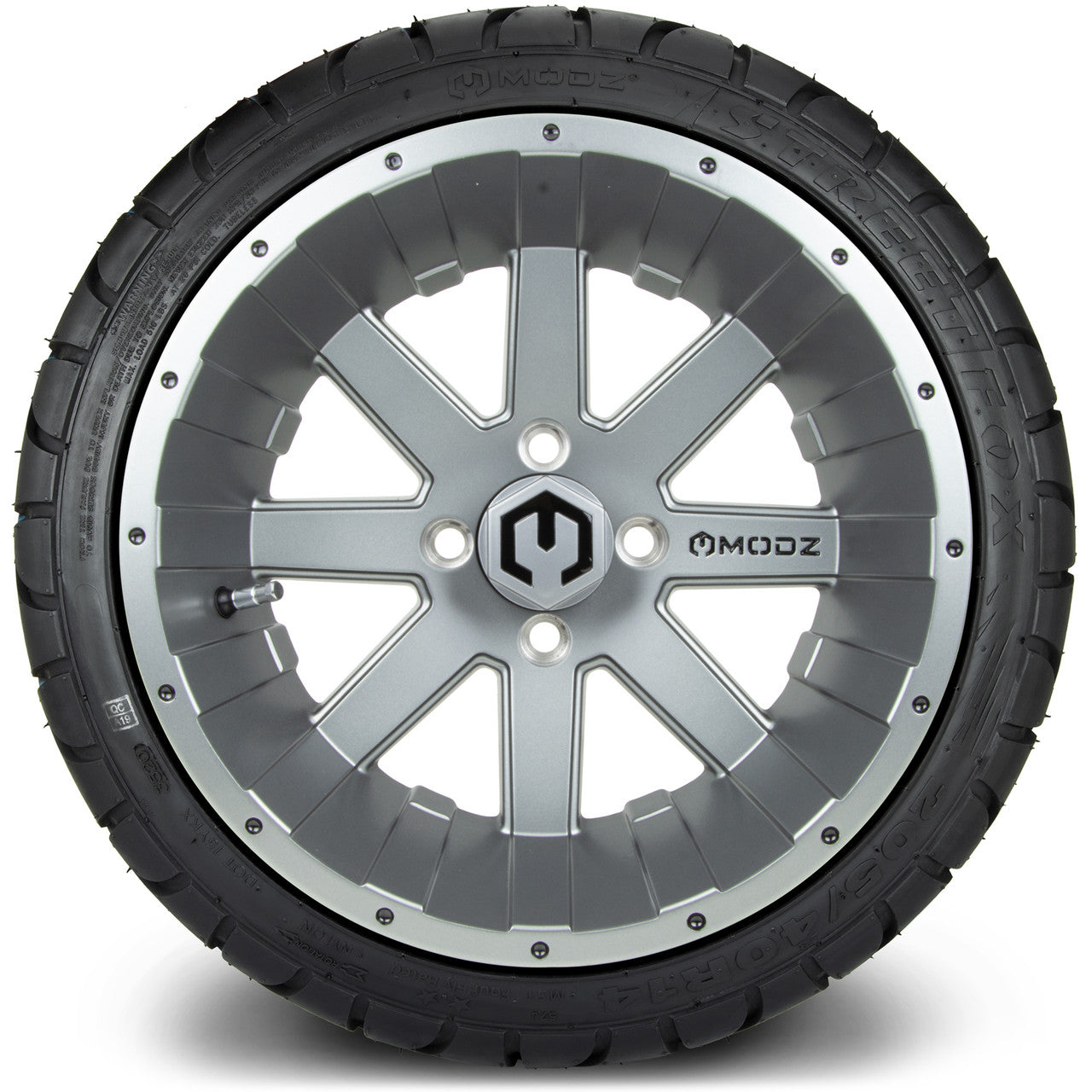 MODZ® 14" Assault Gunmetal - LowPro Street Tire and Wheels Combo