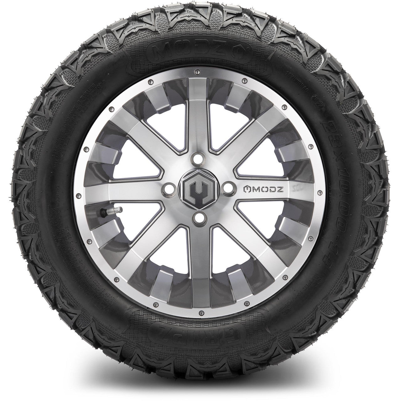 MODZ® 14" Assault Machined Gunmetal - Lifted Tires and Wheels Combo