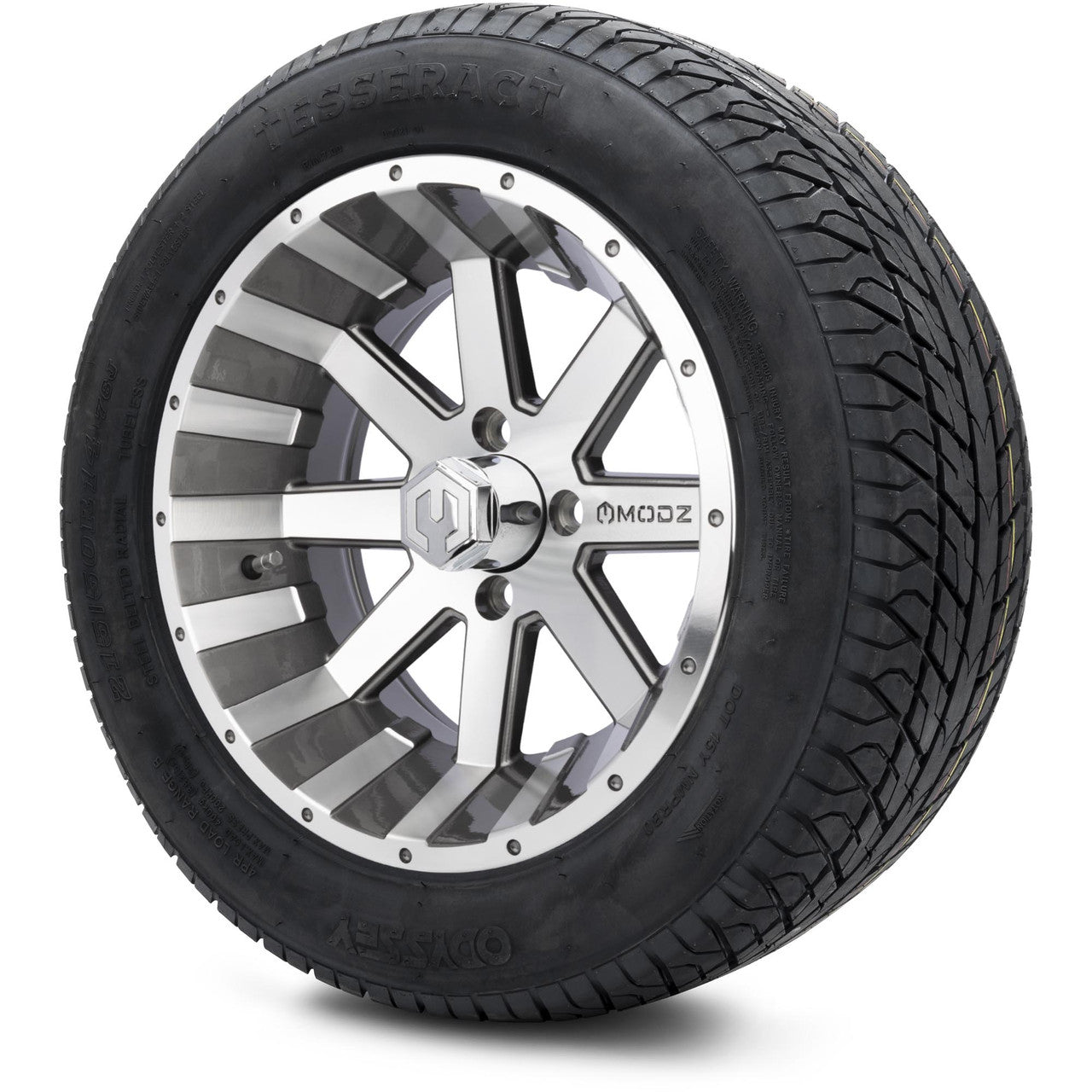 MODZ® 14" Assault Machined Gunmetal - Lifted Tires and Wheels Combo