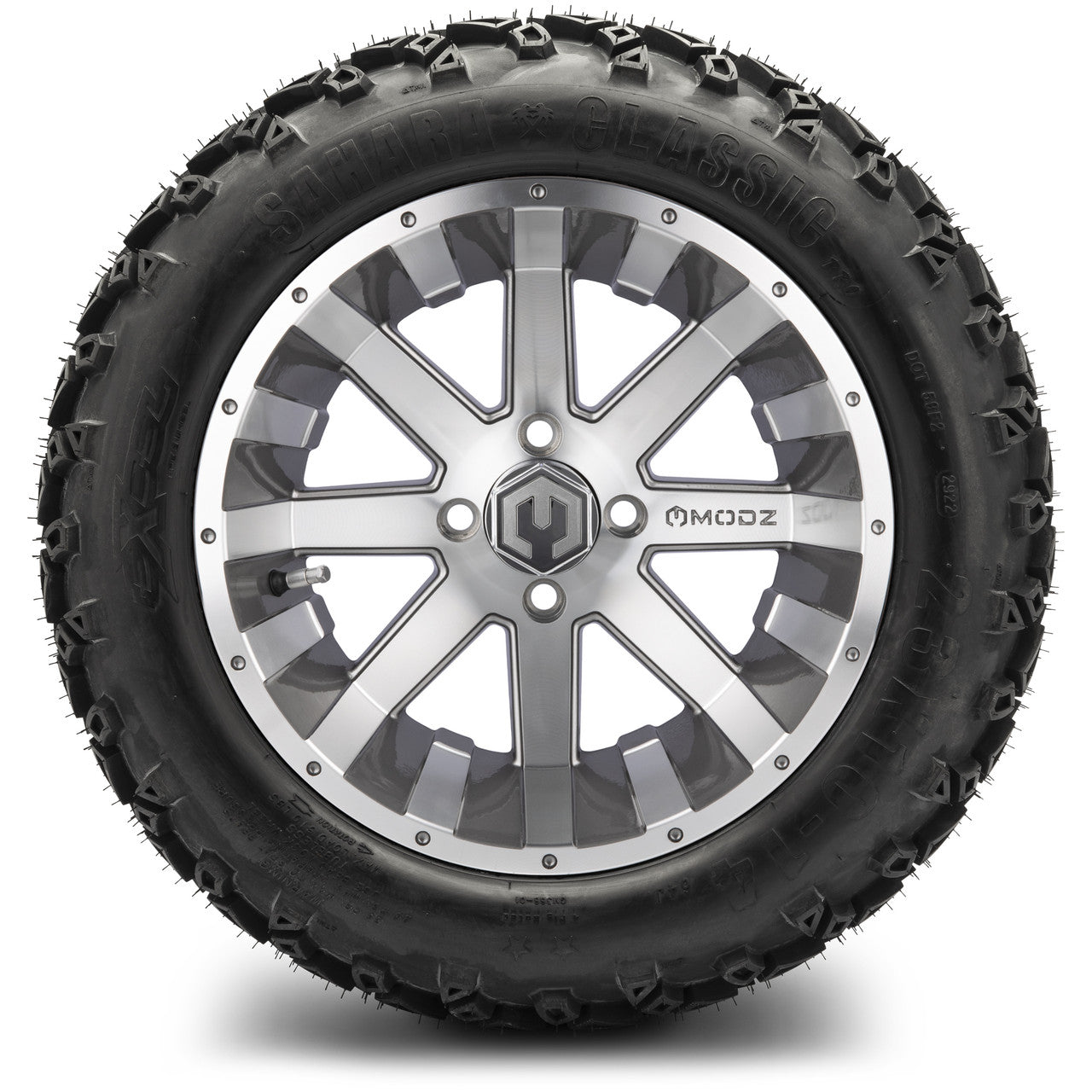 MODZ® 14" Assault Machined Gunmetal - Lifted Tires and Wheels Combo