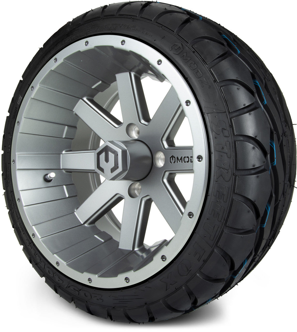 MODZ® 14" Assault Gunmetal - LowPro Street Tire and Wheels Combo