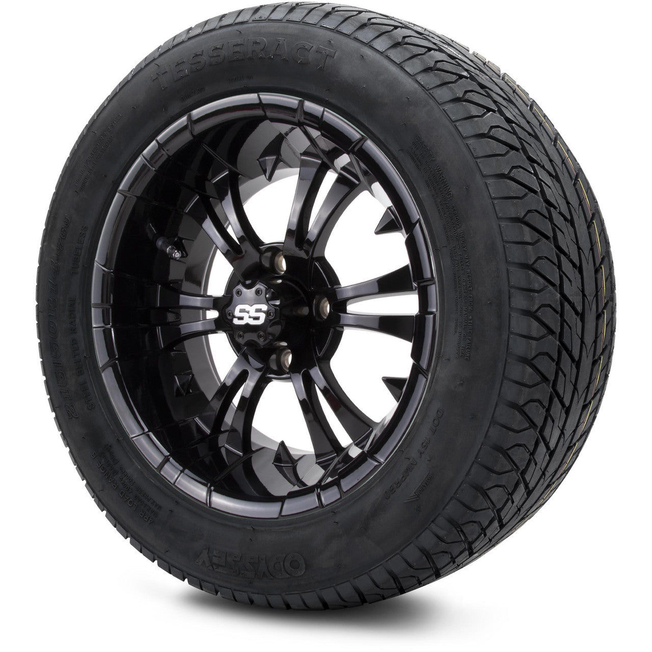 MODZ® 14" Vampire Glossy Black - Lifted Tires and Wheels Combo