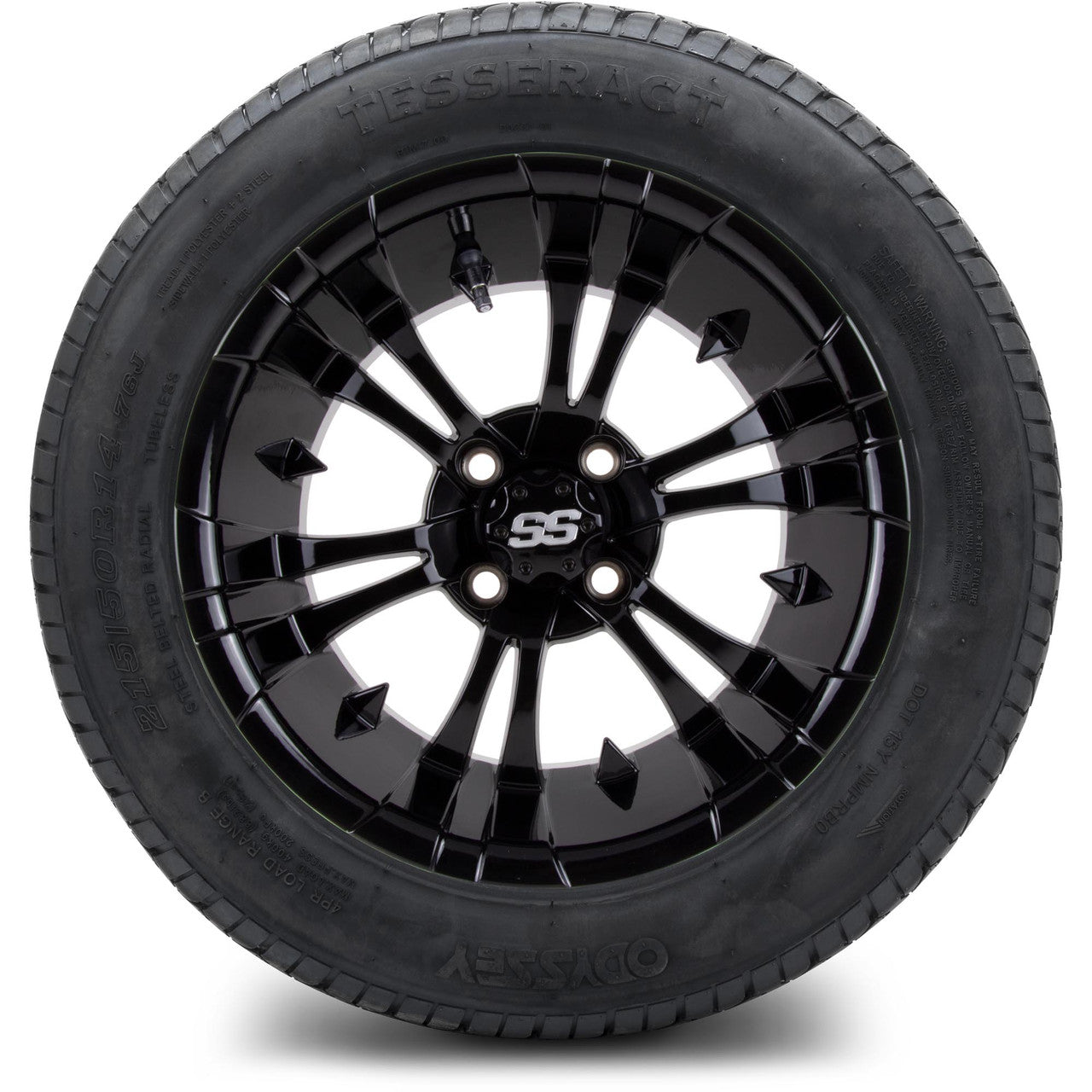 MODZ® 14" Vampire Glossy Black - Lifted Tires and Wheels Combo