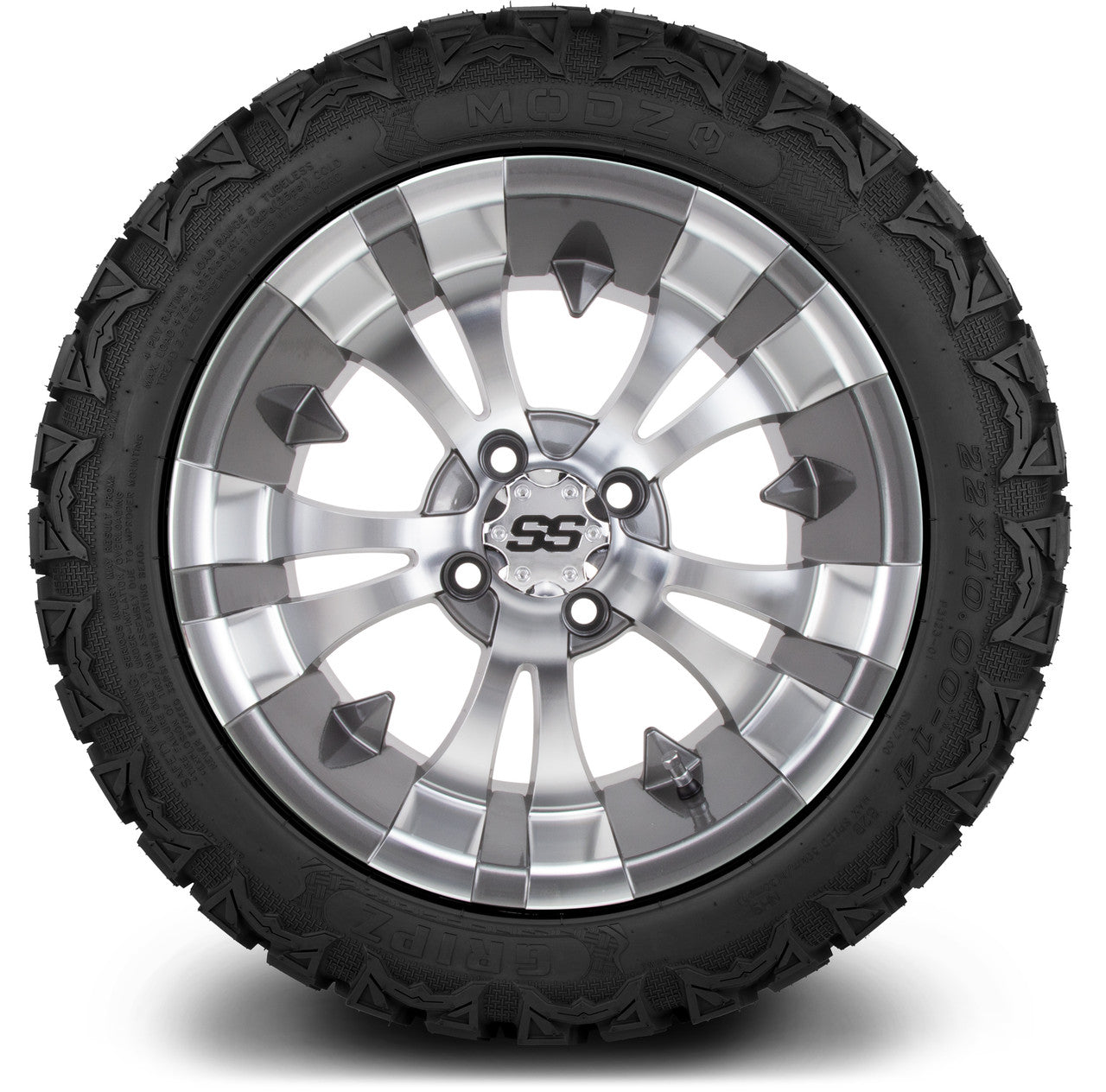 MODZ® 14" Vampire Gunmetal - Lifted Tires and Wheels Combo