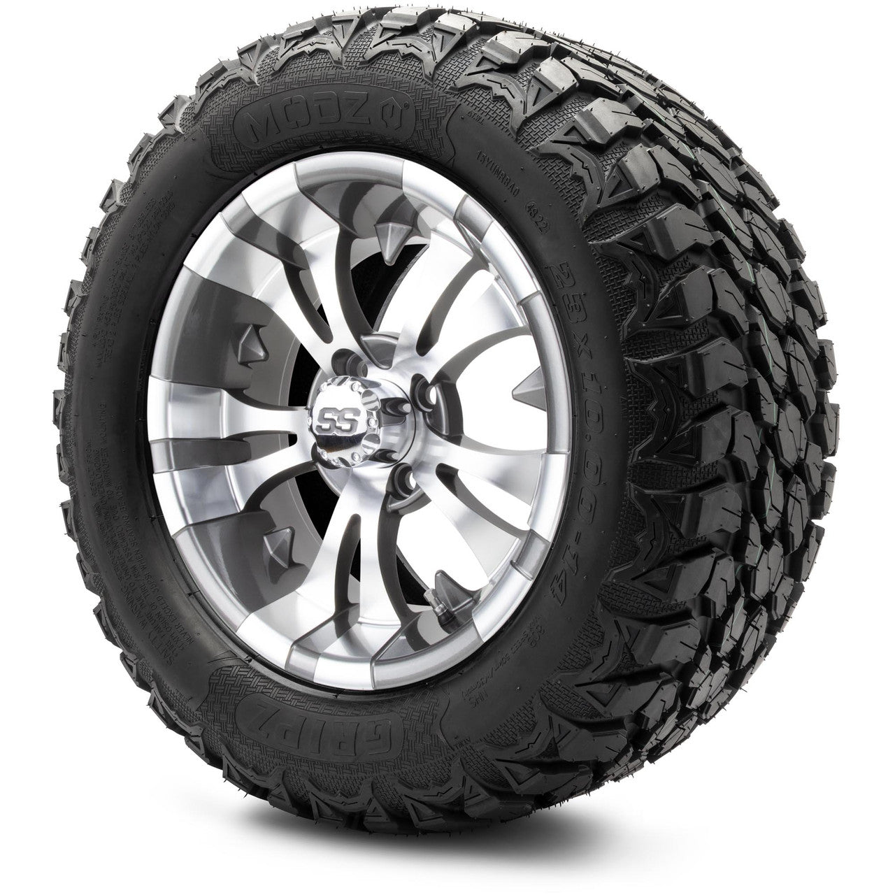 MODZ® 14" Vampire Gunmetal - Lifted Tires and Wheels Combo
