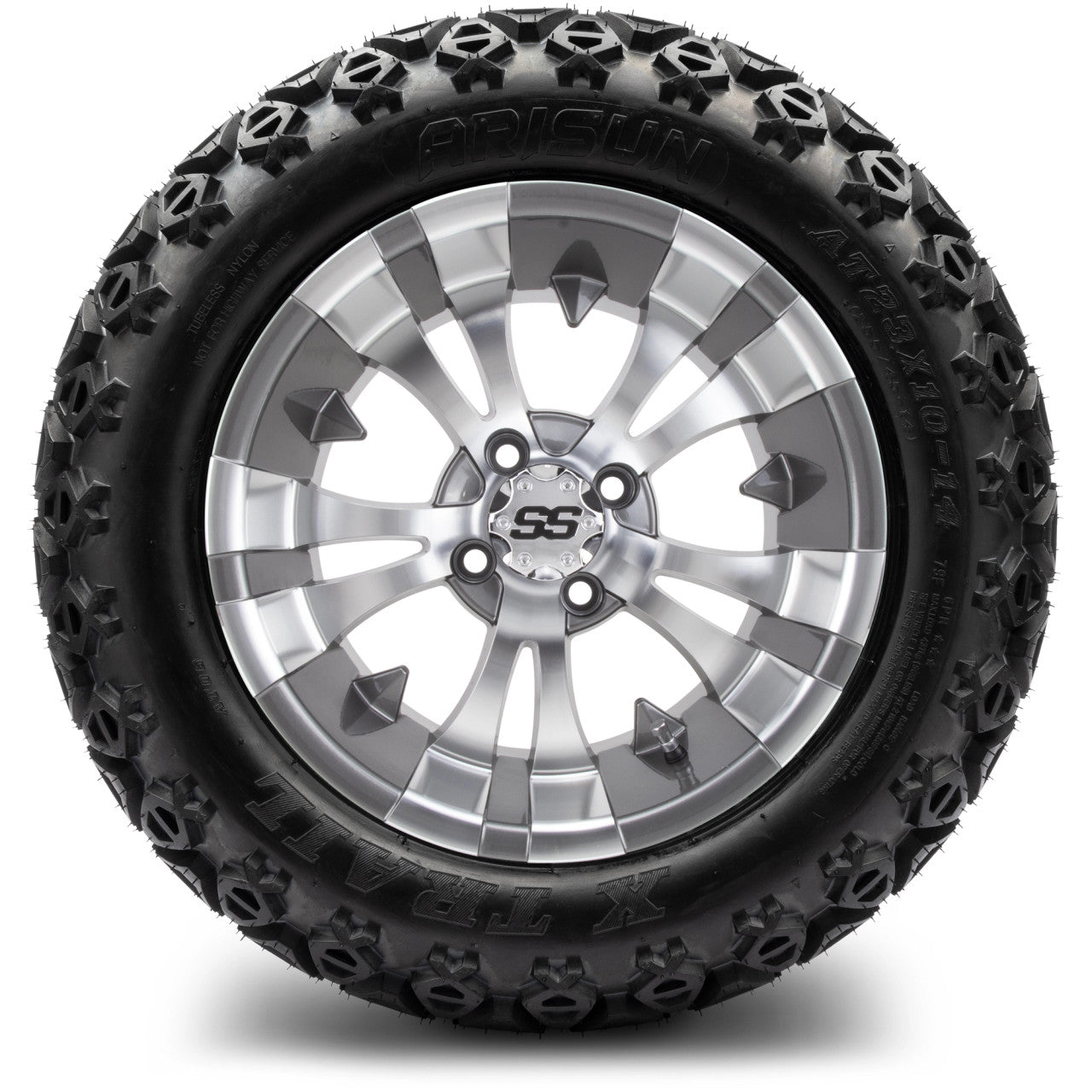 MODZ® 14" Vampire Gunmetal - Lifted Tires and Wheels Combo