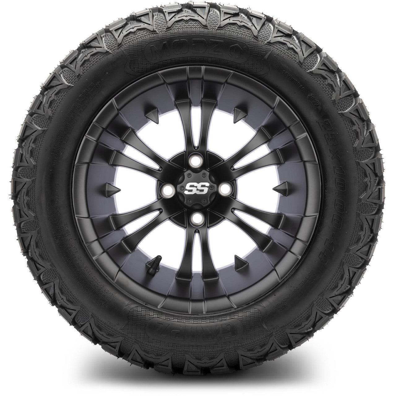 MODZ® 14" Vampire Matte Black Lifted Tire and Wheel Combo