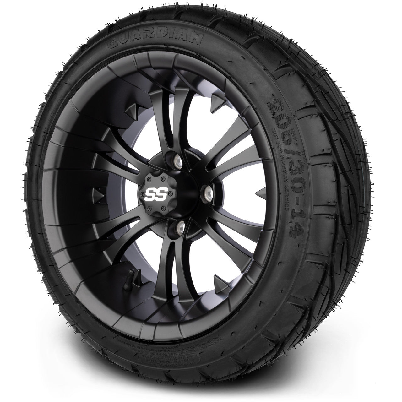 MODZ® 14" Vampire Matte Black Low Profile Tire and Wheel Combo
