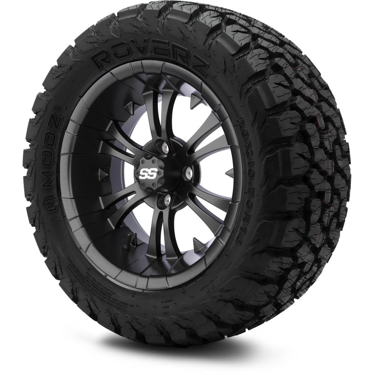 MODZ® 14" Vampire Matte Black Lifted Tire and Wheel Combo