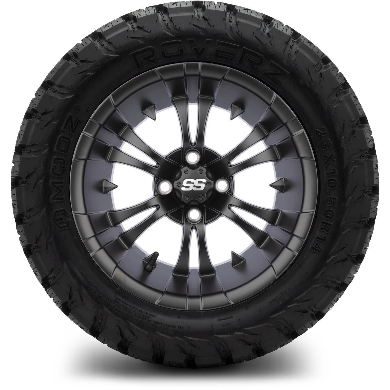 MODZ® 14" Vampire Matte Black Lifted Tire and Wheel Combo