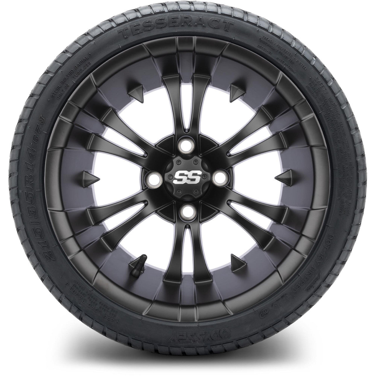 MODZ® 14" Vampire Matte Black Low Profile Tire and Wheel Combo