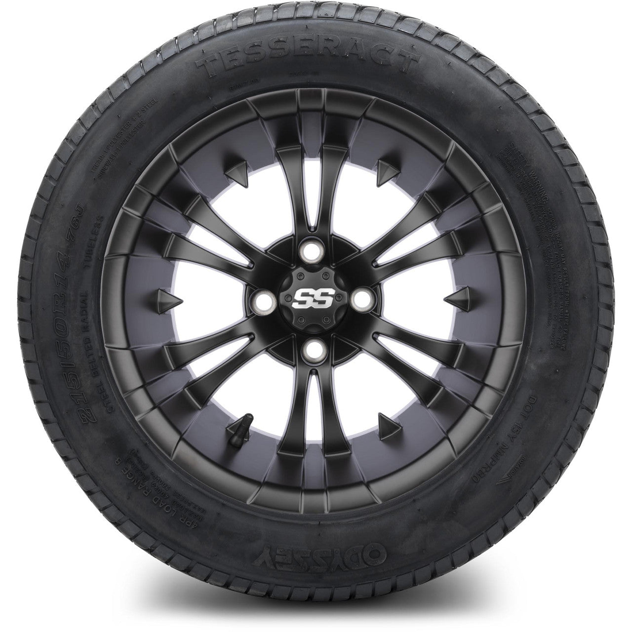 MODZ® 14" Vampire Matte Black Lifted Tire and Wheel Combo