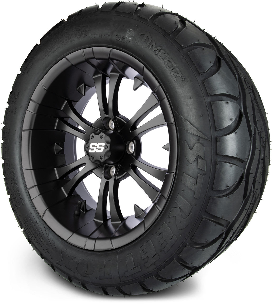 MODZ® 14" Vampire Matte Black Lifted Tire and Wheel Combo