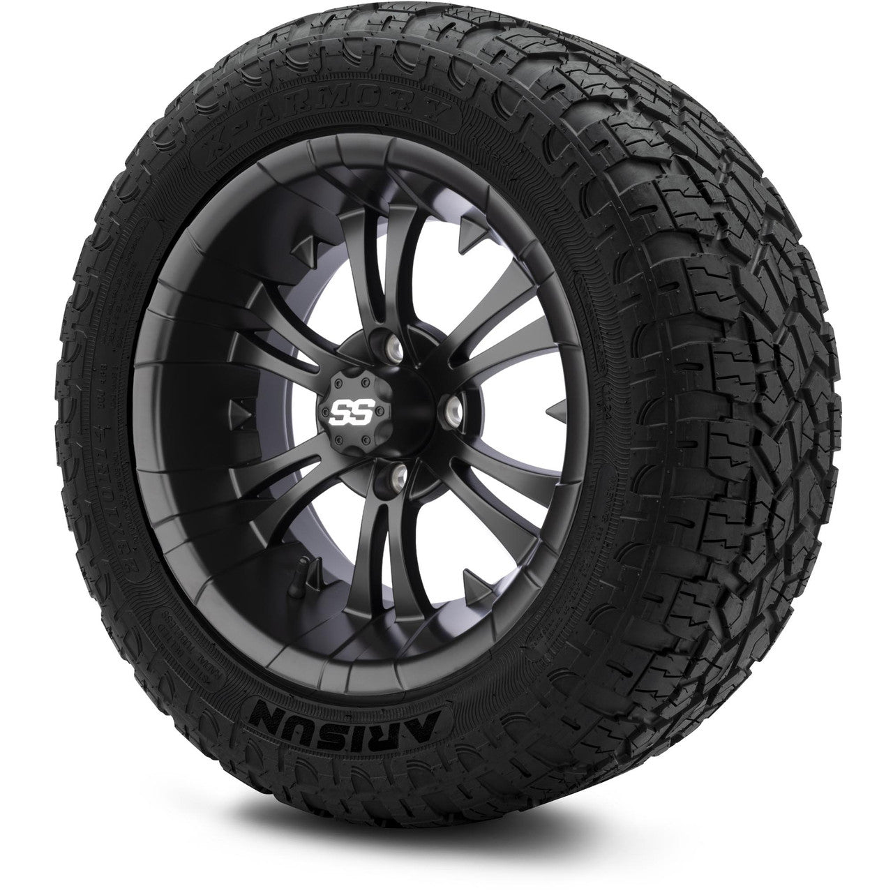 MODZ® 14" Vampire Matte Black Lifted Tire and Wheel Combo