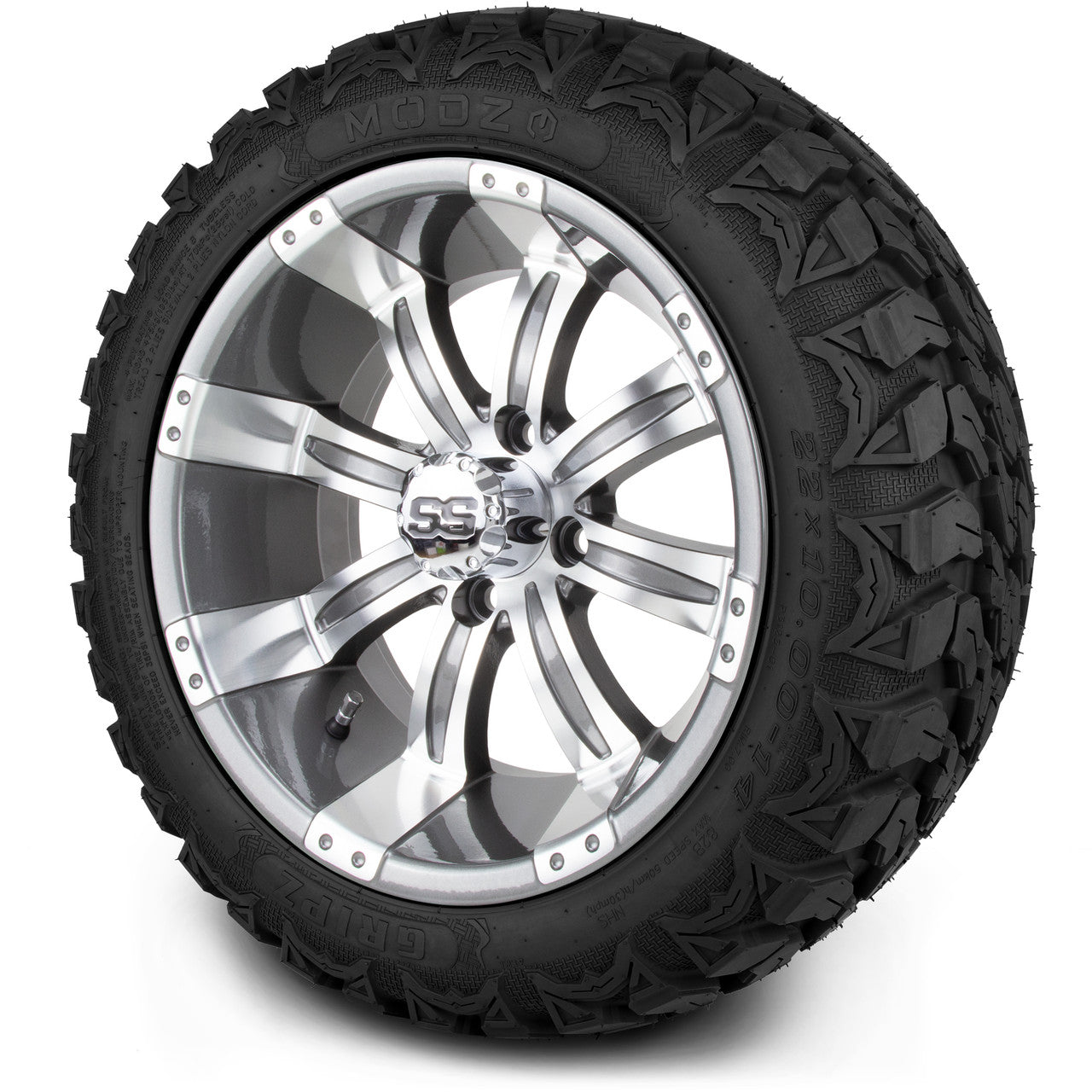 MODZ® 14" Tempest Gunmetal - Lifted Tires and Wheels Combo