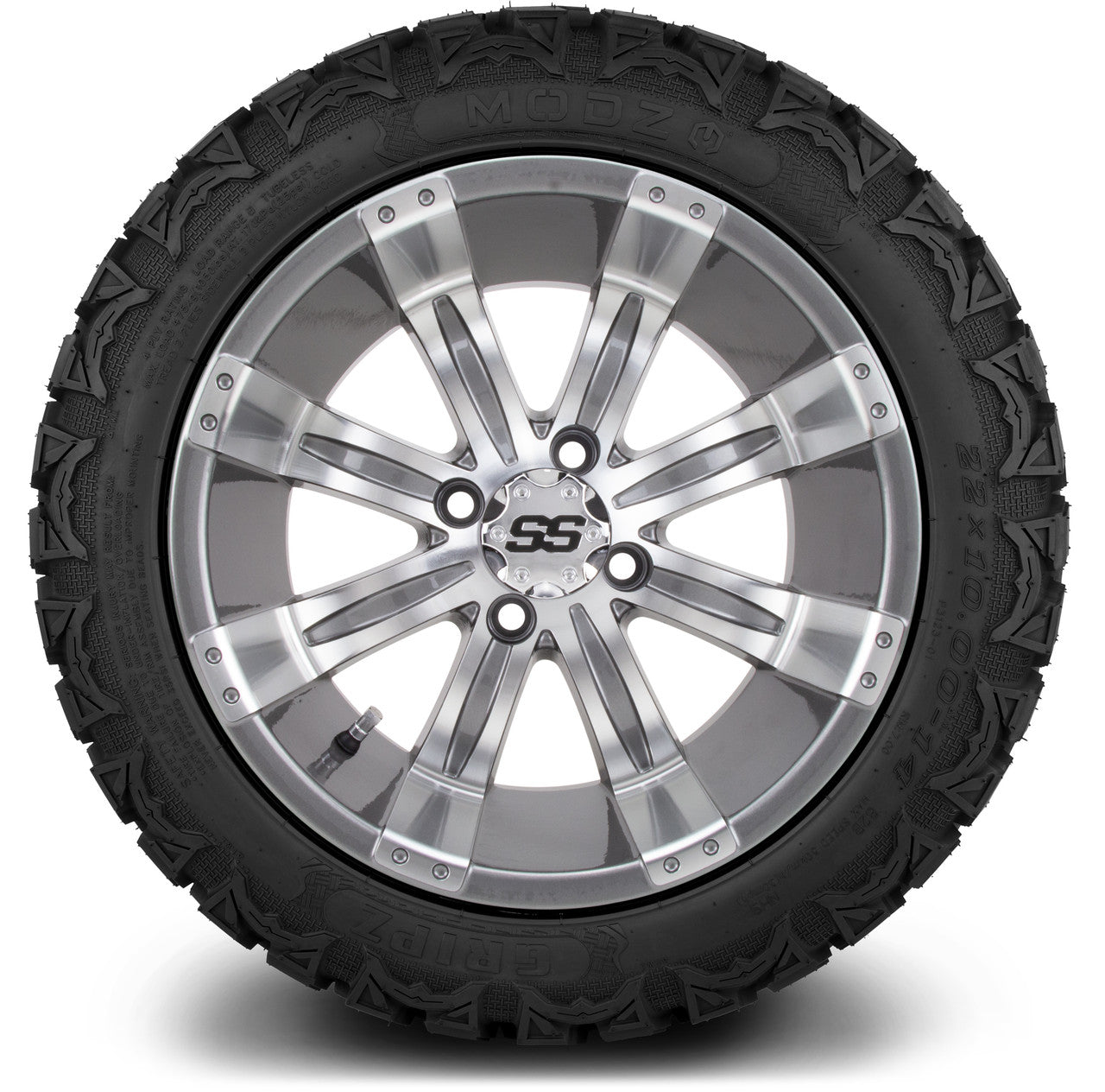 MODZ® 14" Tempest Gunmetal - Lifted Tires and Wheels Combo